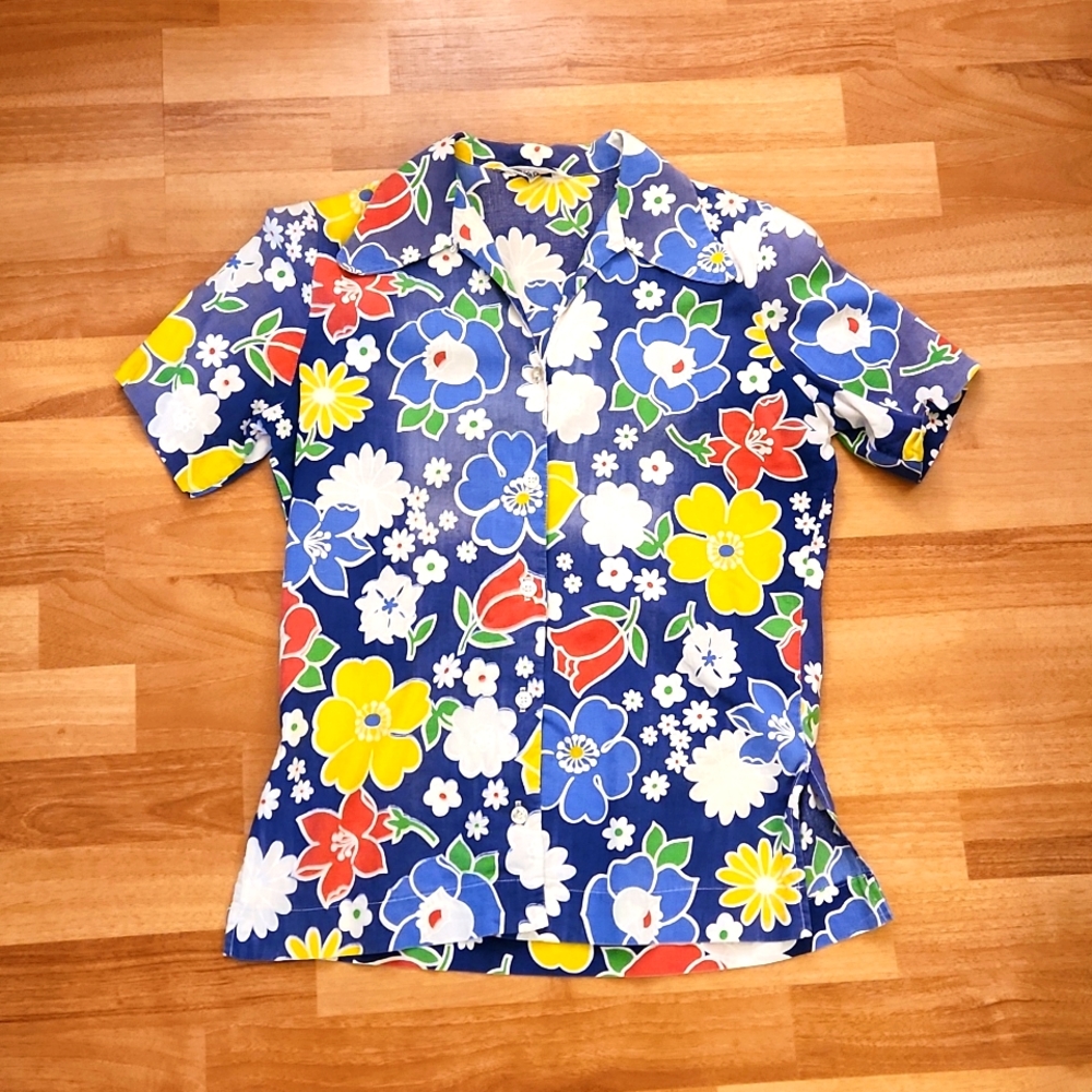 Vintage Floral "Dad" Shirt